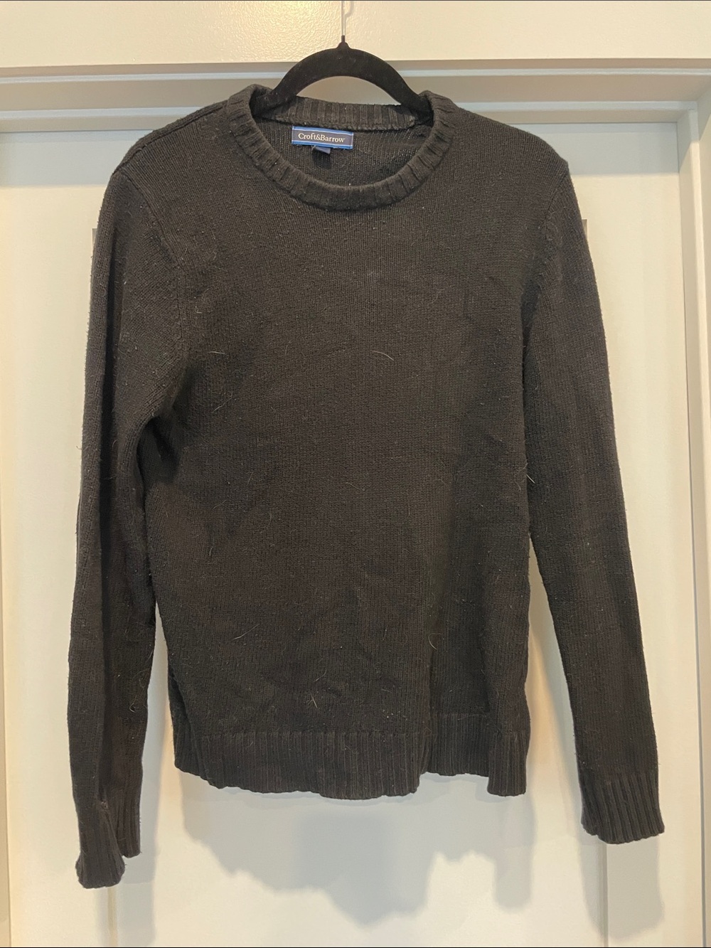 croft & barrow Men's Crewneck Sweater in Black
